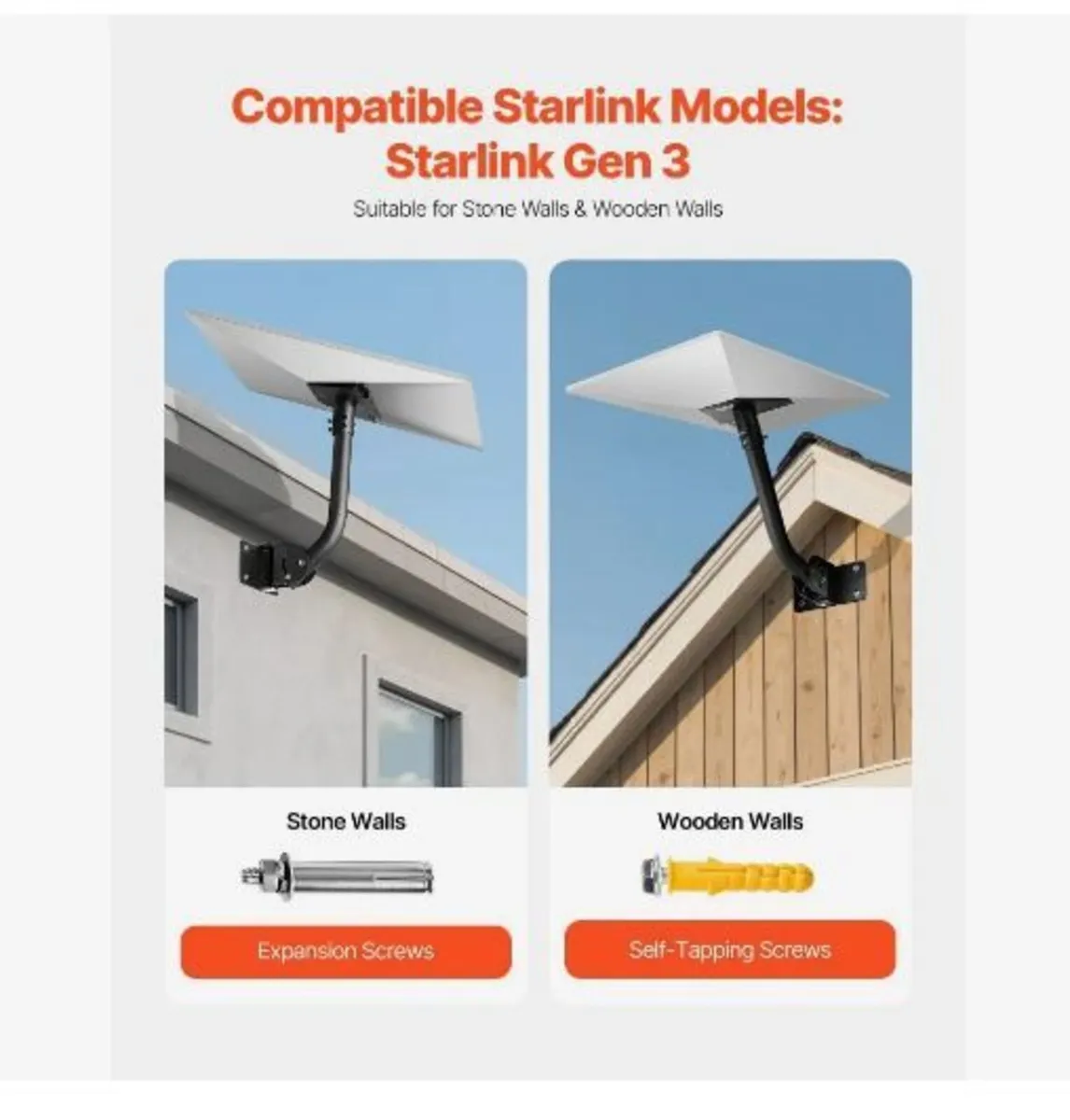 Starlink Gen 3 Mount, Adjustable Angle Wall - Image 4