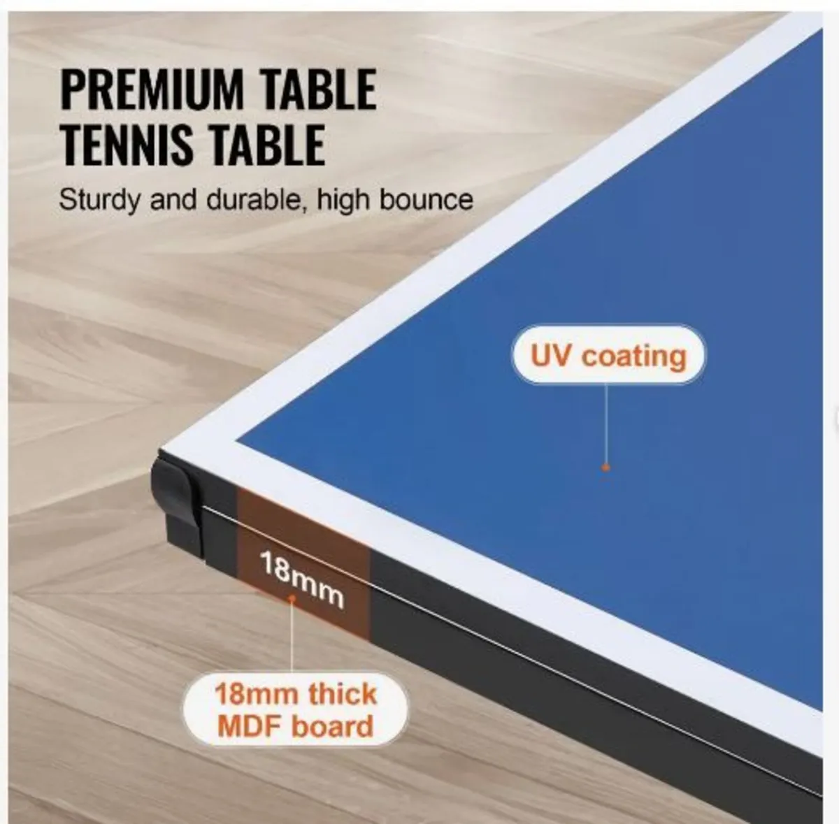 Ping Pong Table, Professional Table Tennis - Image 3