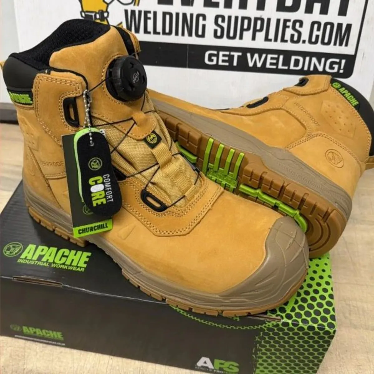 Apache CHURCHILL WHEAT Waterproof 'FITGO' Safety B - Image 2