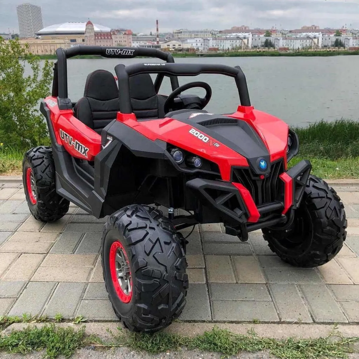 Ground Commander 24V Electric Ride On Buggy Red - Image 1