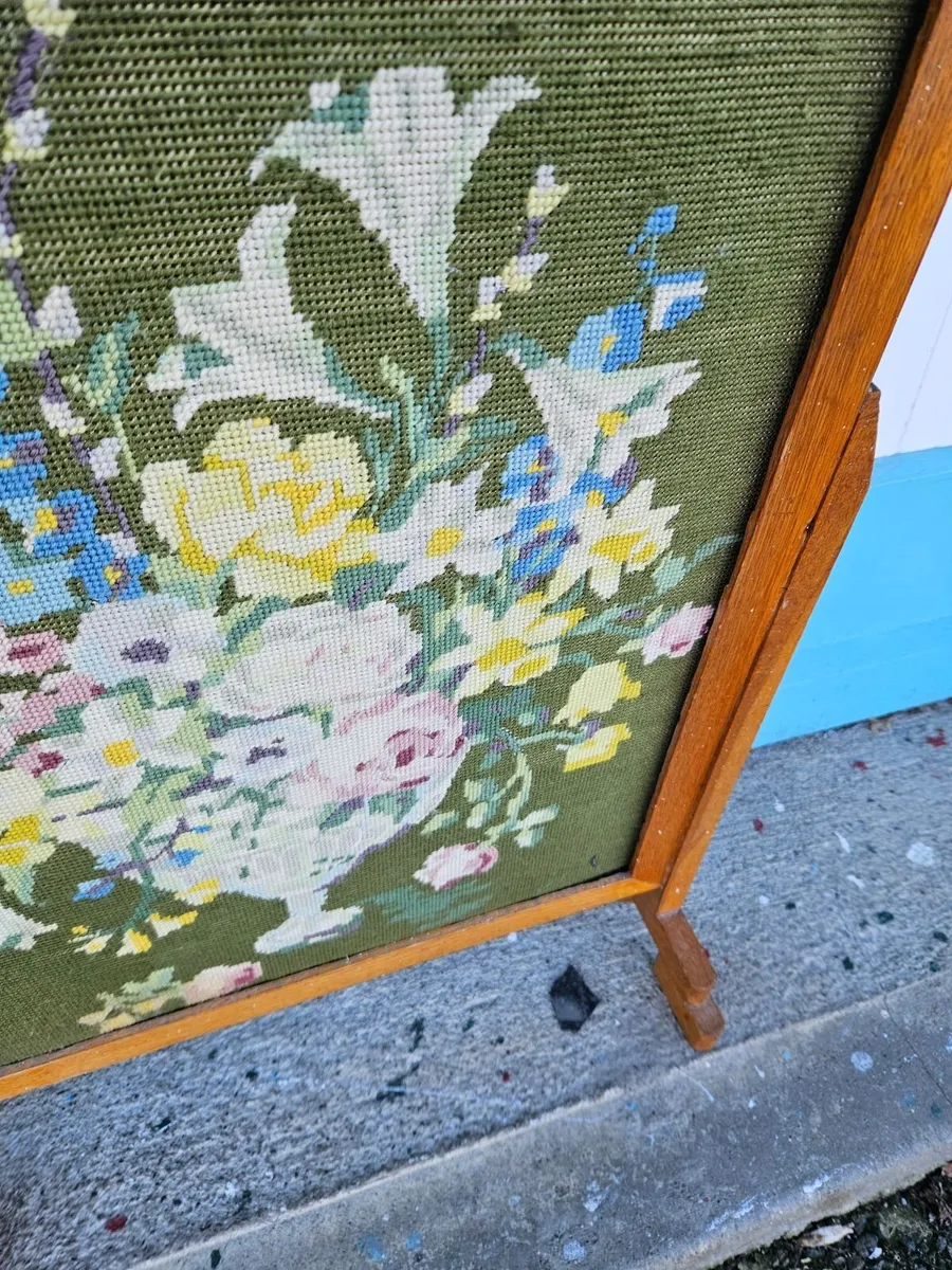 Vintage Retro Mid Century Fire Screen - Image 4