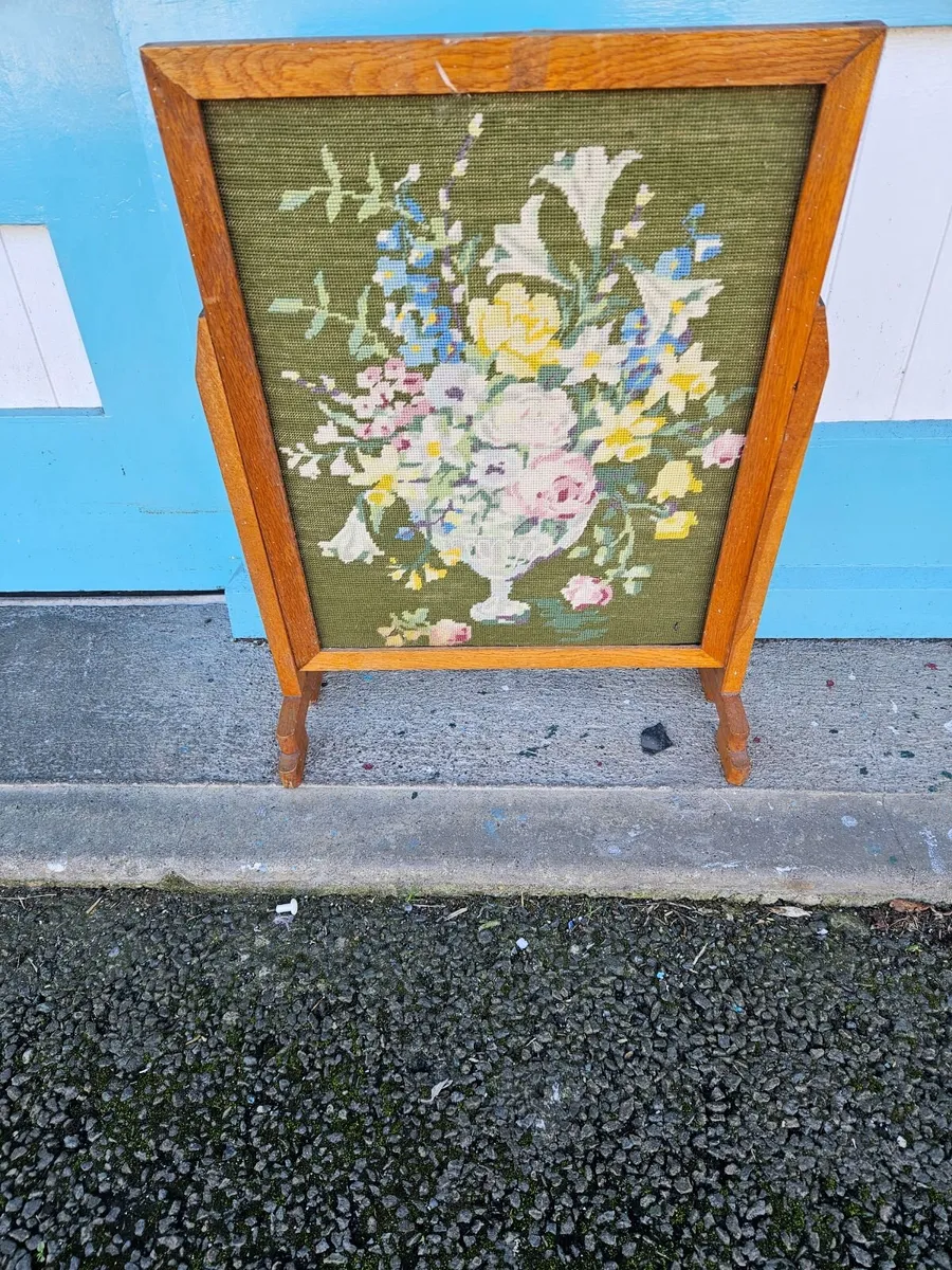 Vintage Retro Mid Century Fire Screen - Image 3