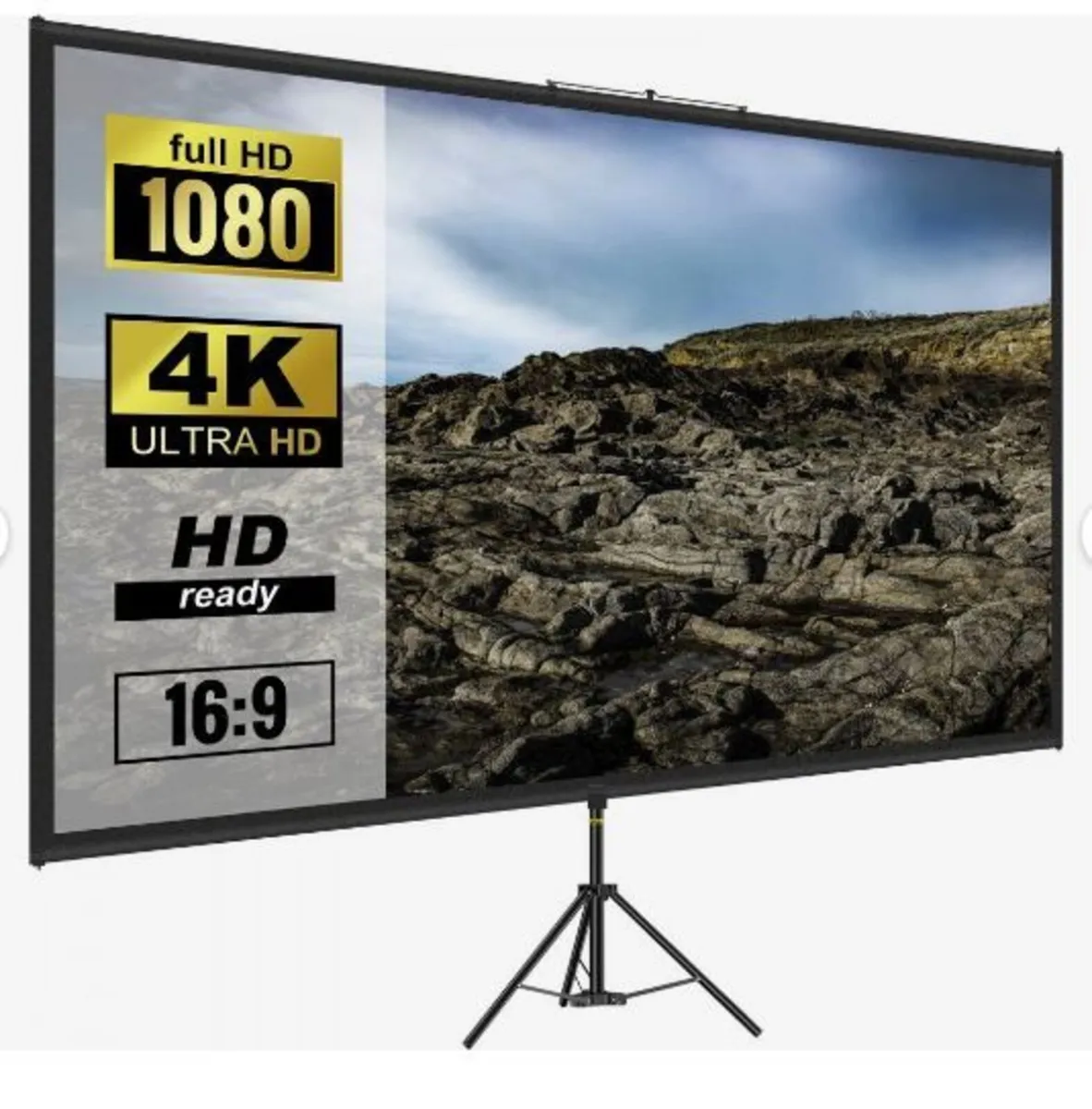Tripod Projector Screen with Stand 100inch - Image 1