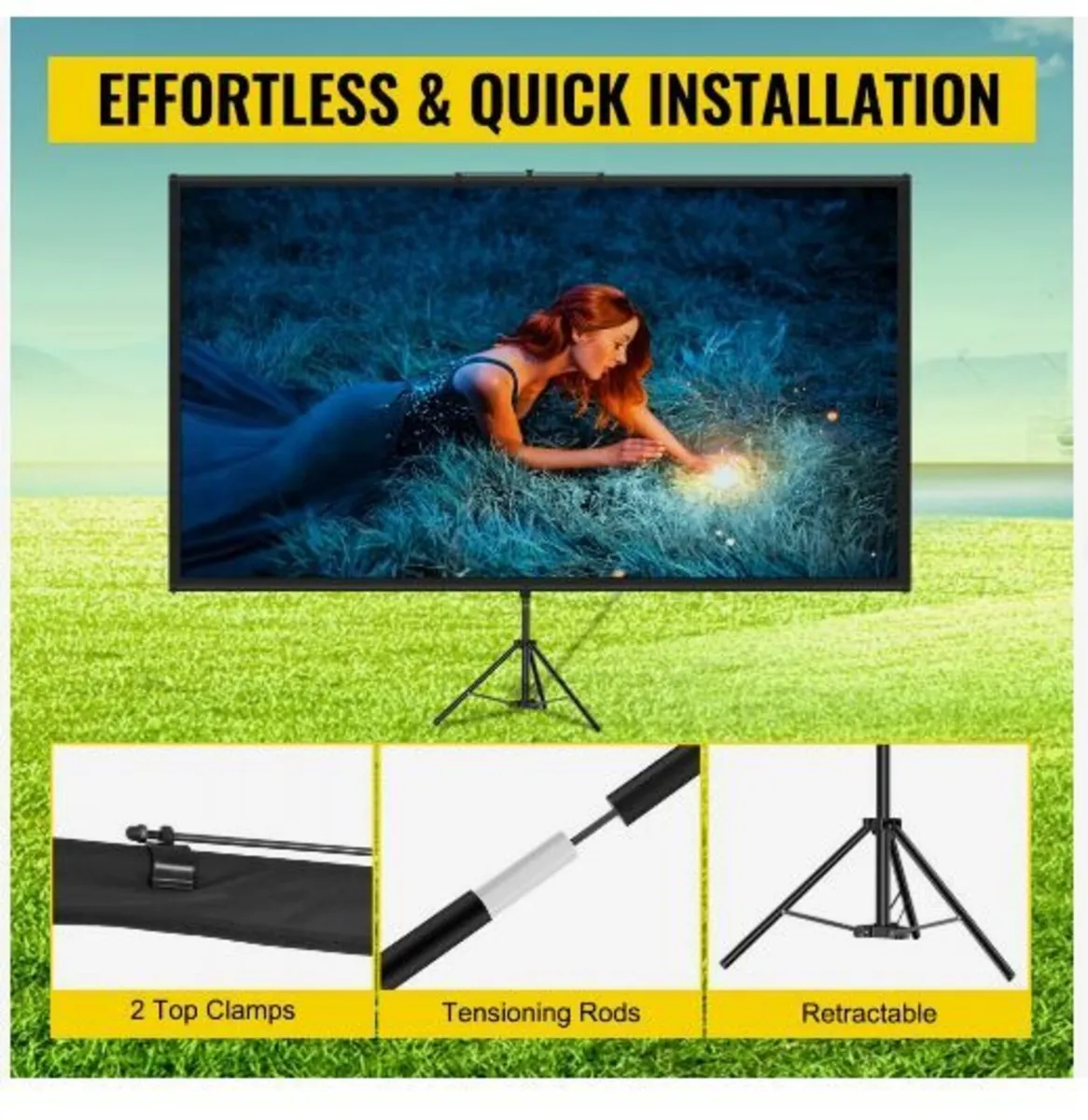 Tripod Projector Screen with Stand 100inch - Image 4