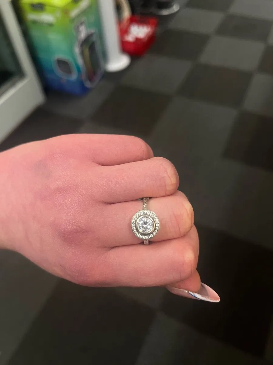 925 silver CZ ring - Image 2