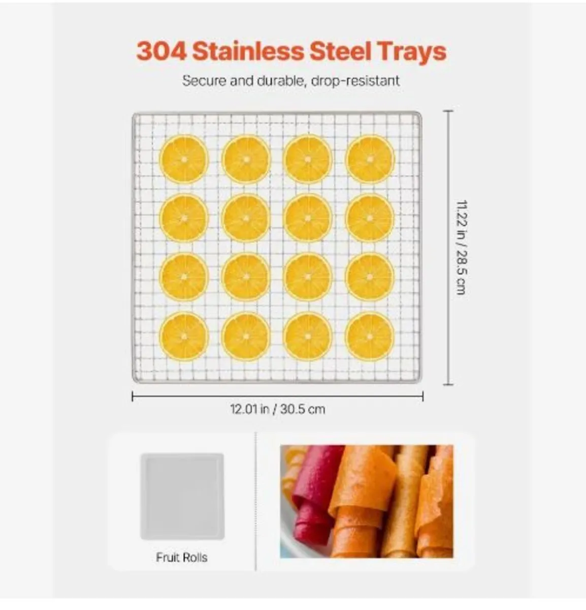 Food Dehydrator Machine, 10 Stainless Steel - Image 3