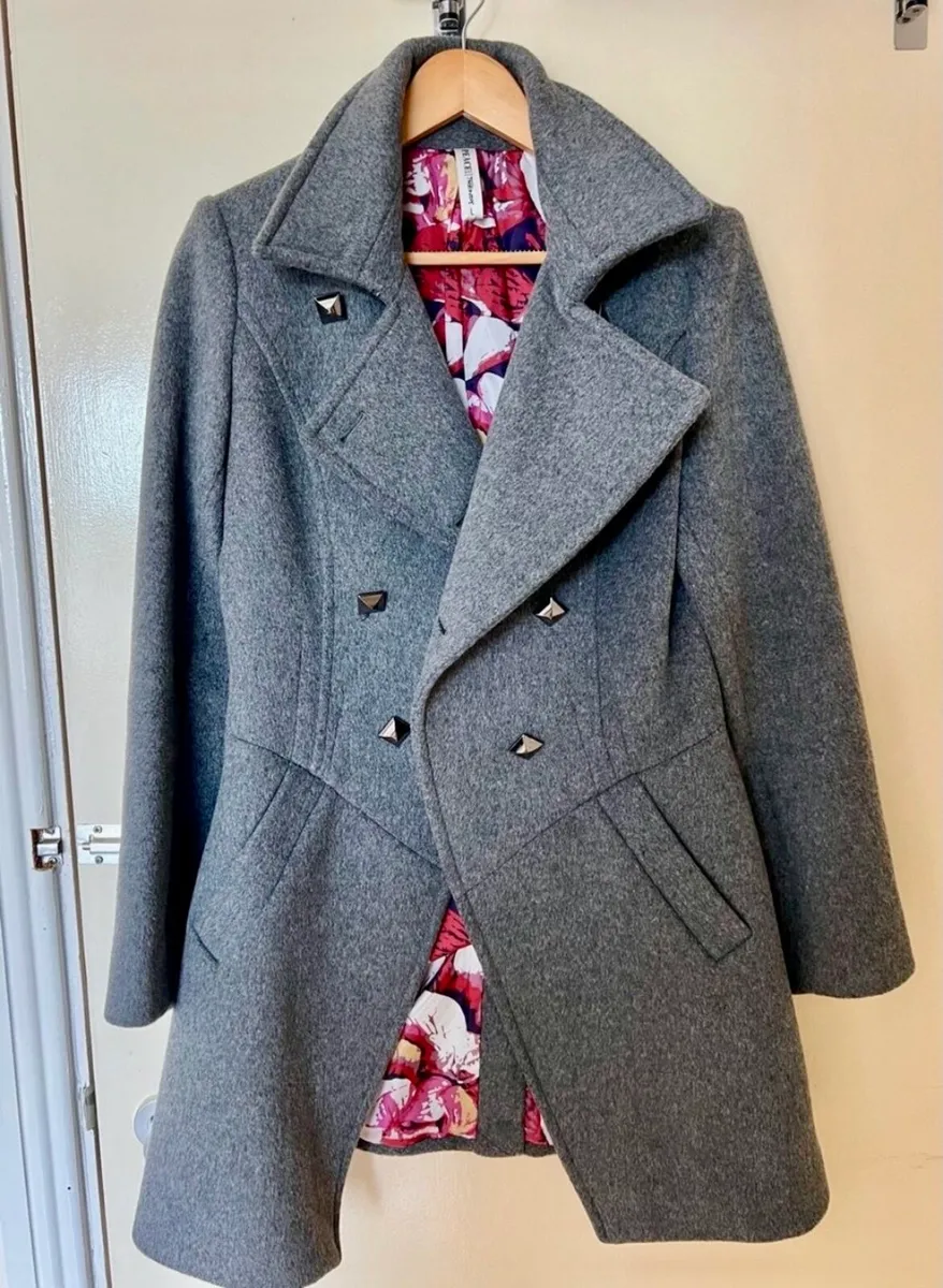 GRAY WOOL COAT - Image 1