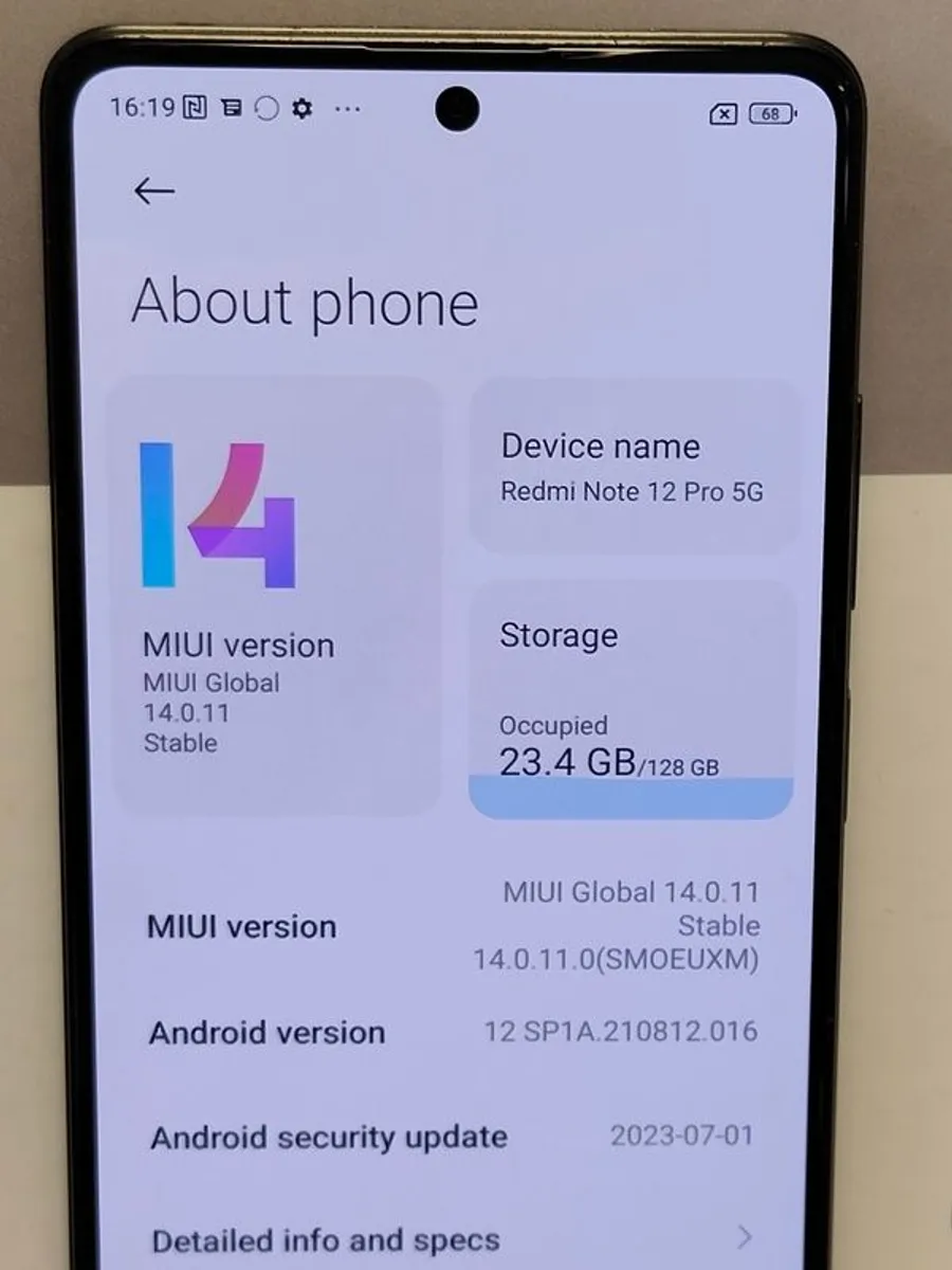Xiaomi Redmi Note 12 Pro 5G 128GB Midnight Black Android Smartphone - Image 4