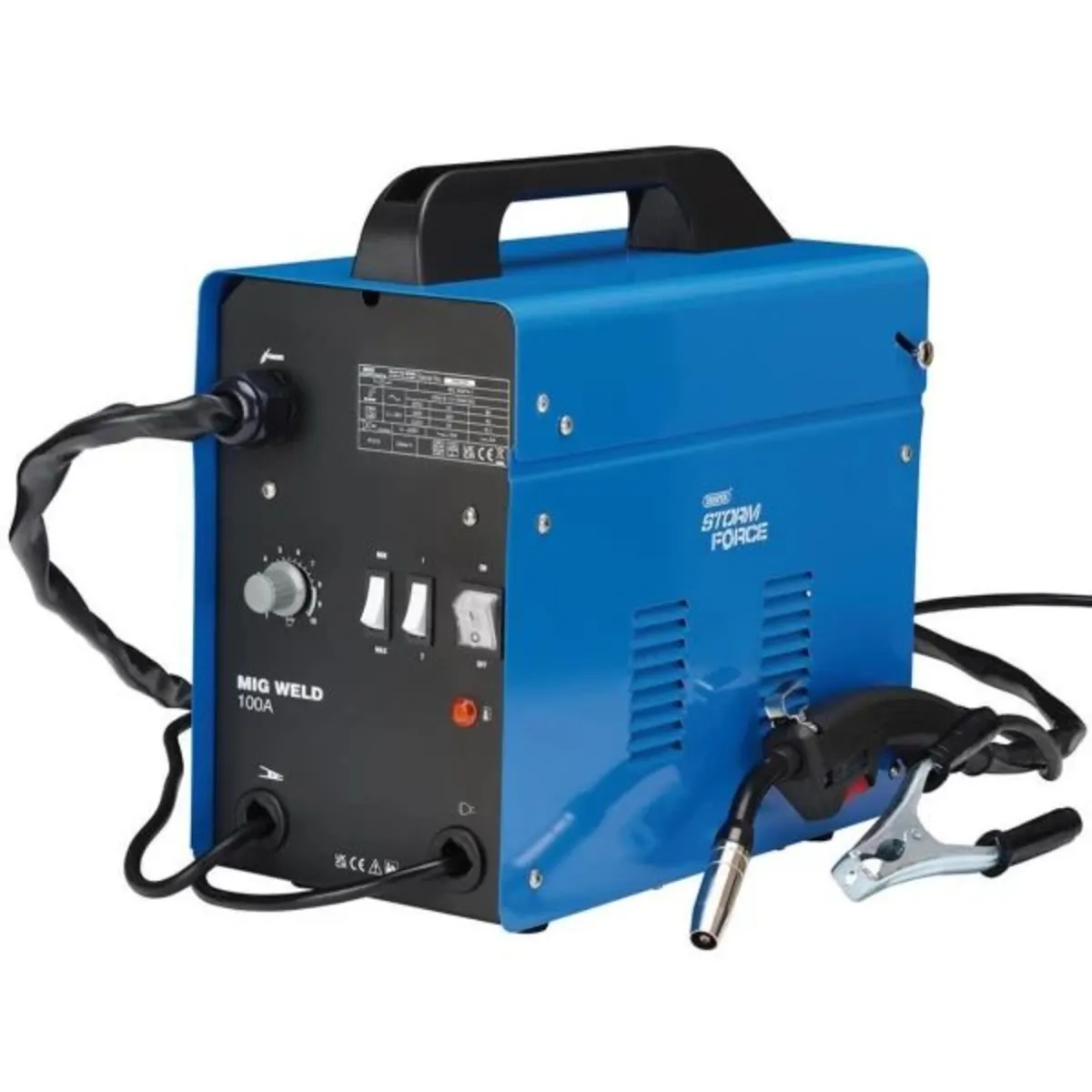 Draper Storm Force® Gasless MIG Welder, 100A - Image 1