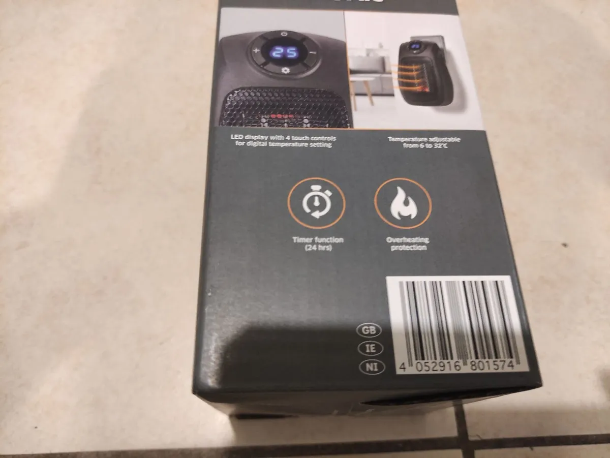 Brand New Ceramic Heater - Black - Image 2