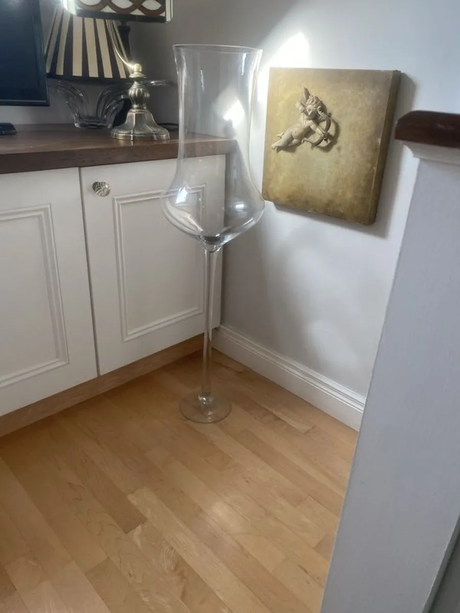 tall glass tulip - Image 1