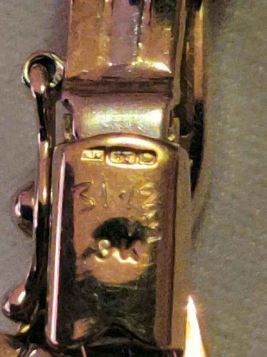 STRIPED YELLOW & WHITE GOLD, 9CT 11.19g Bracet ! - Image 4