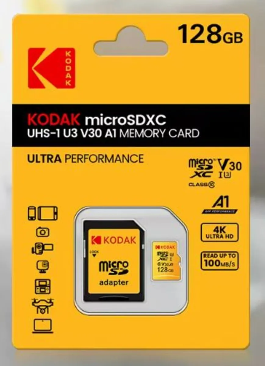 High Quality Kodak Micro SD Card 128GB