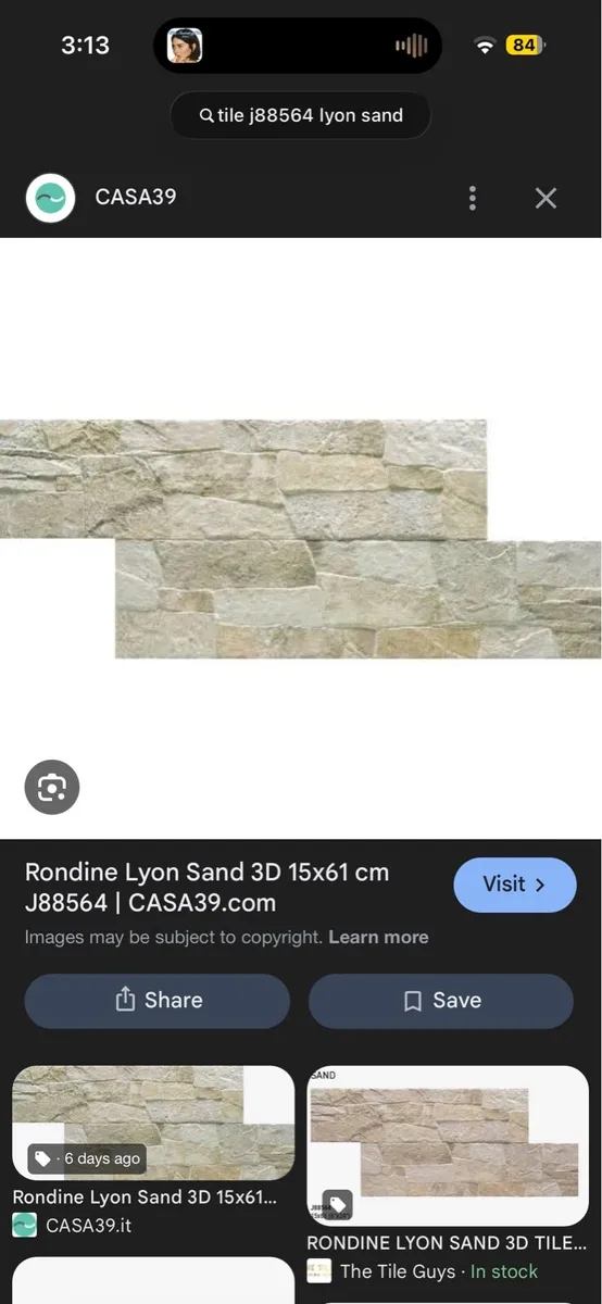 Tiles Lyon Sand J88564 - Image 2