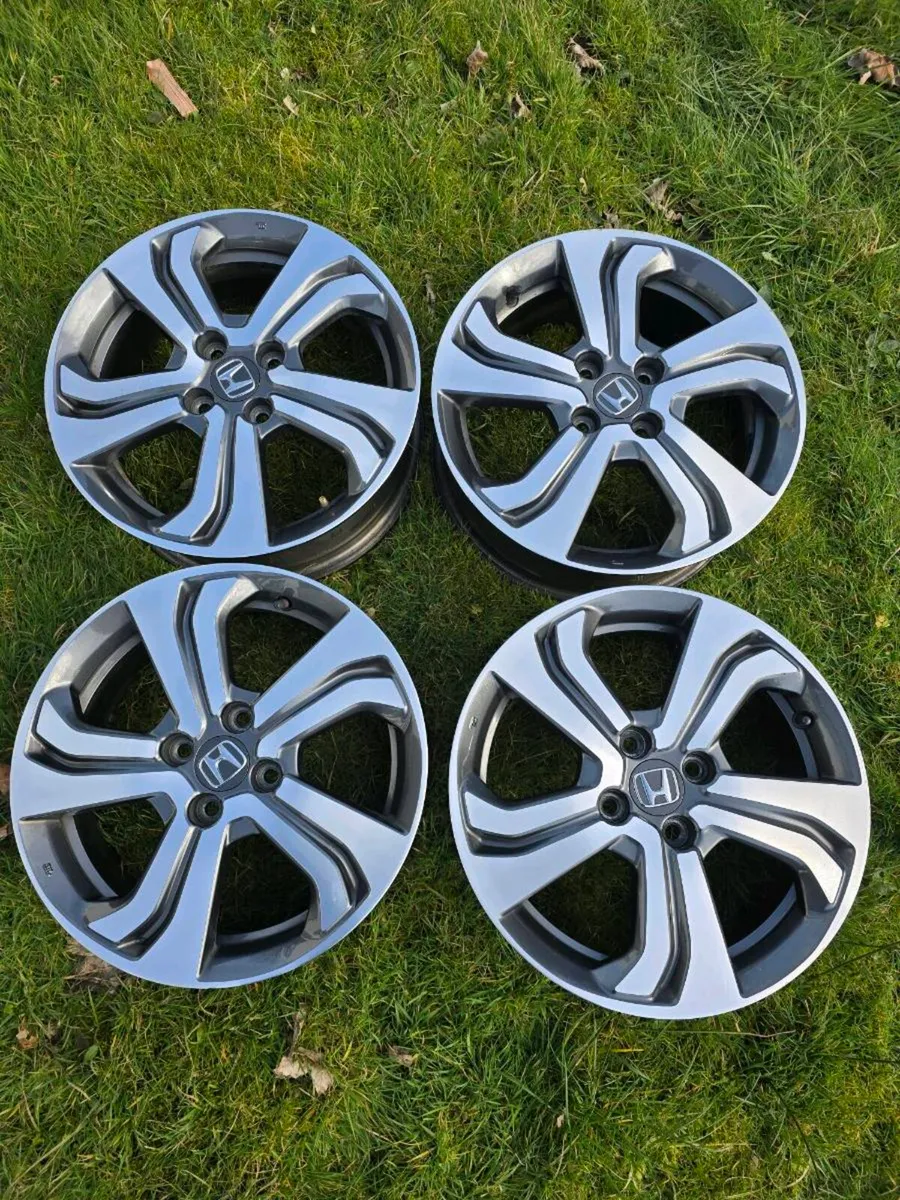 16" OEM Honda Diamond Cut Alloy Wheels (Set of 4) - Image 1