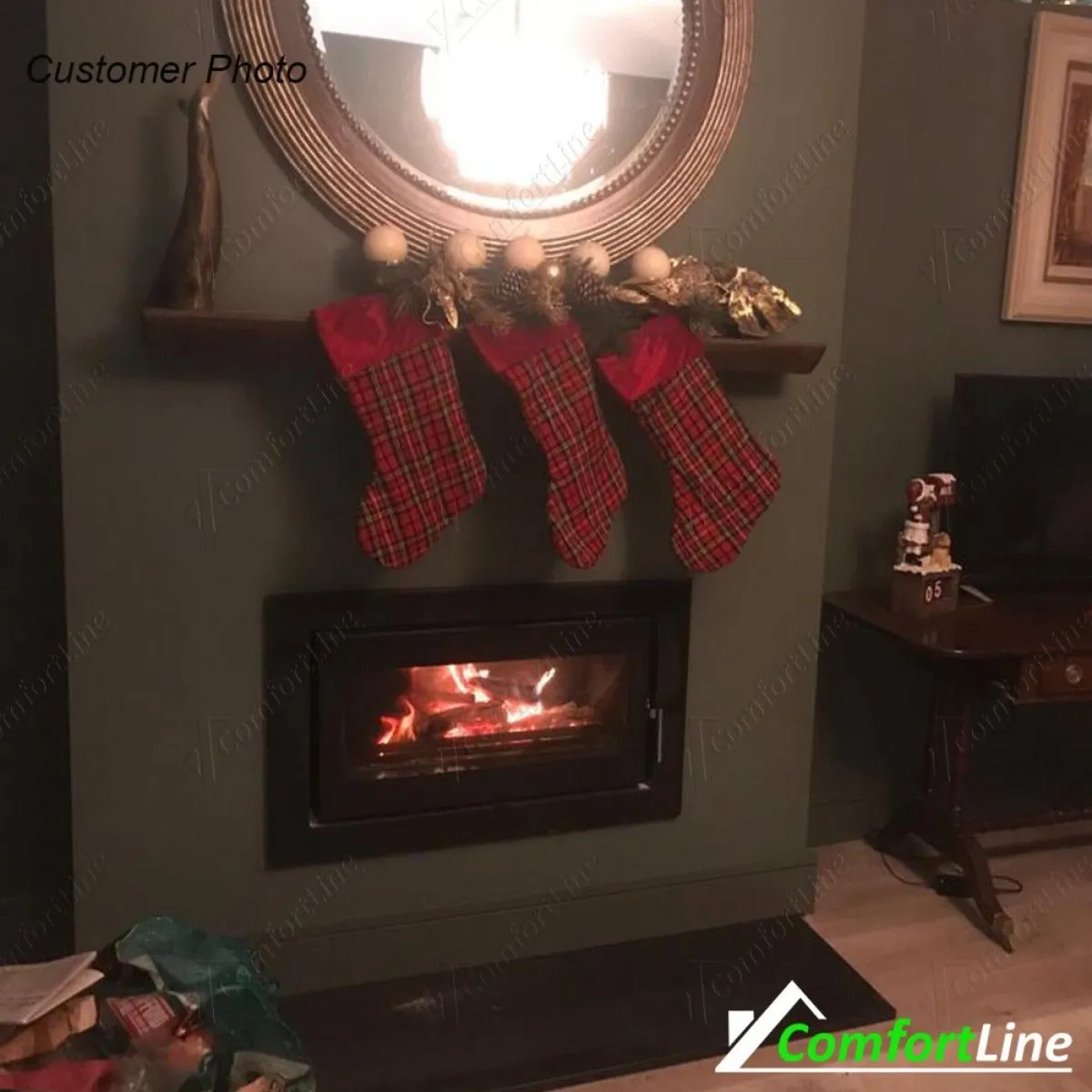 Vitae 8kw Landscape Insert Stove, Woodburner - Image 1