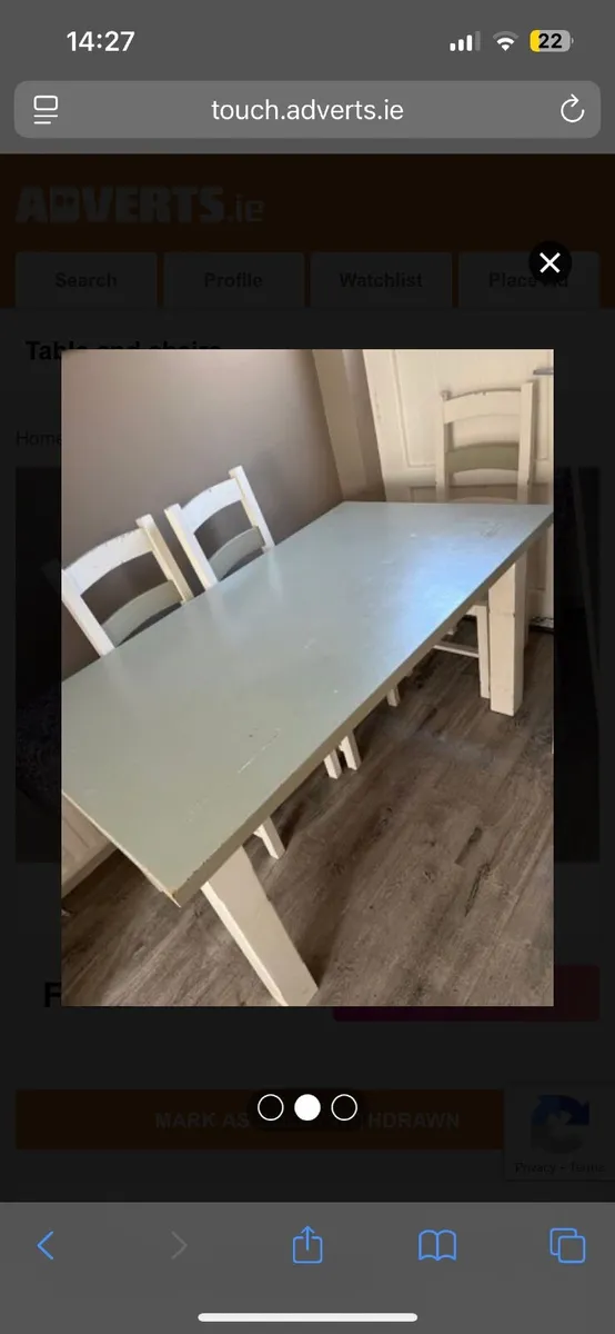 Table and chairs free - Image 2