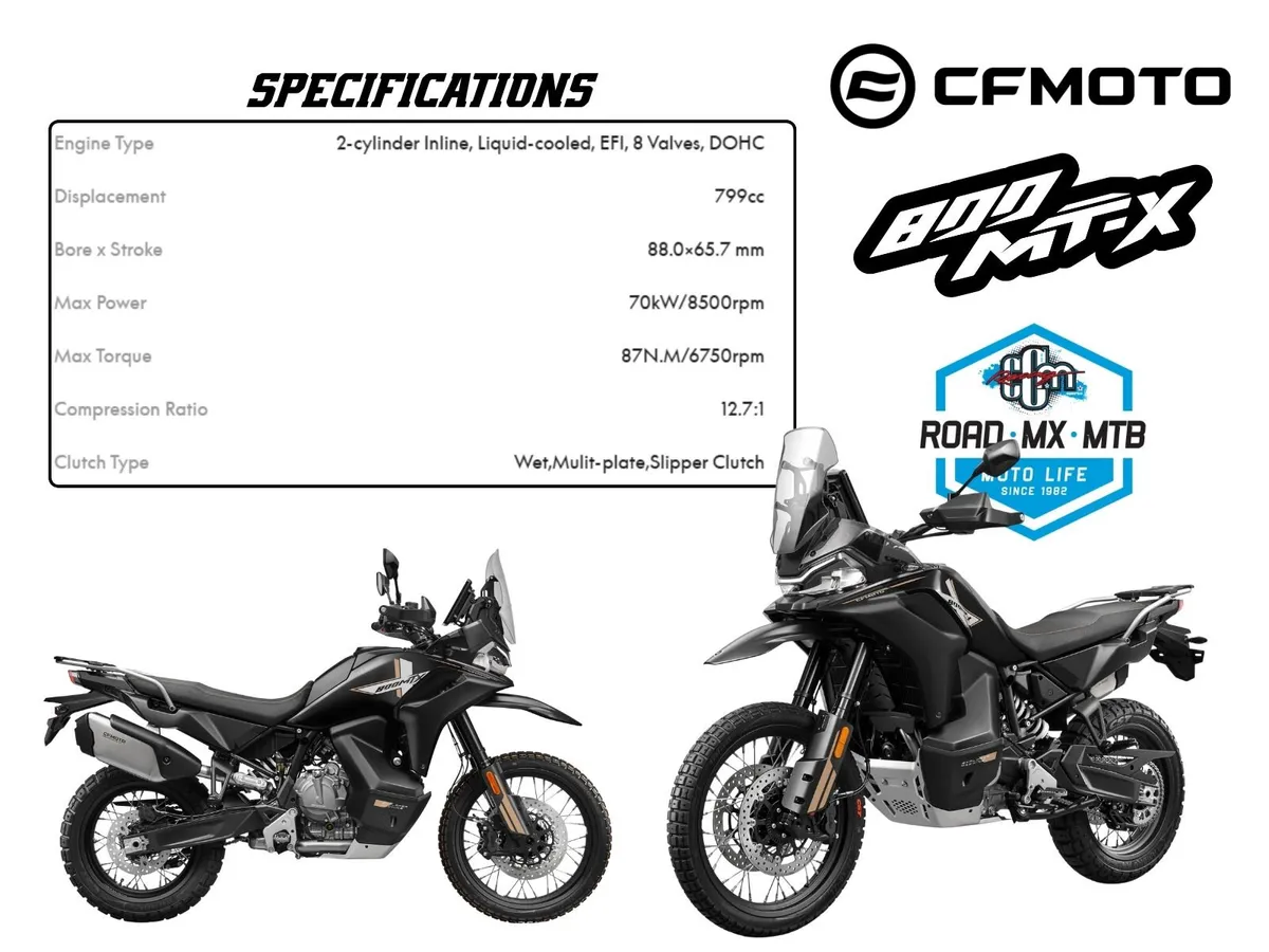 2026 CFMoto 800 MT-X - Arriving this month - Image 2