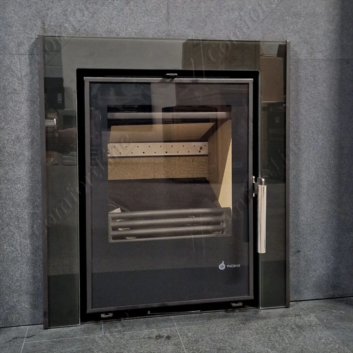 Phoenix Sapphire 6 KW glass fronted cassette stove - Image 3