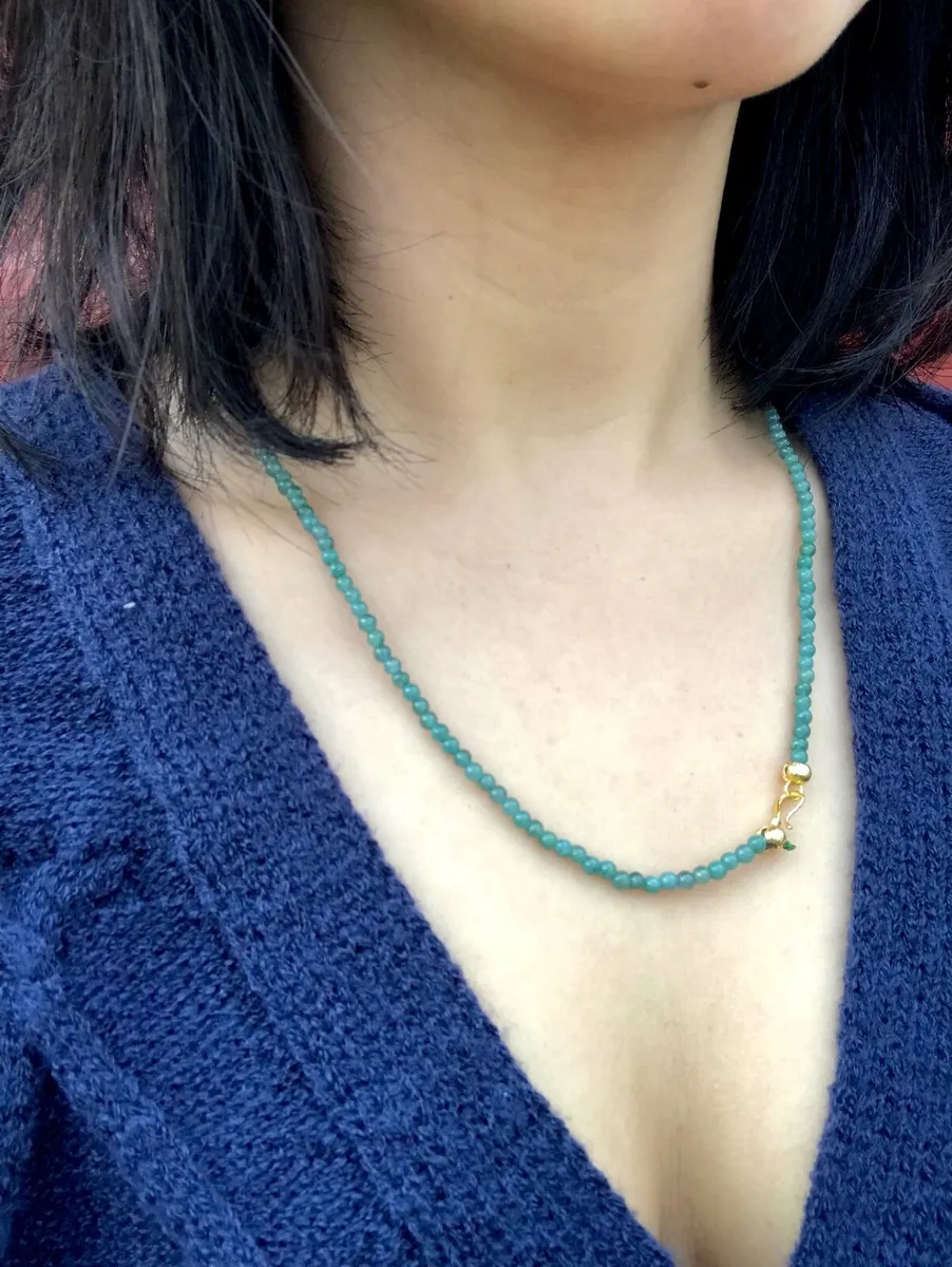 Type A Guatemala Jadeite Jade Necklace - Image 1