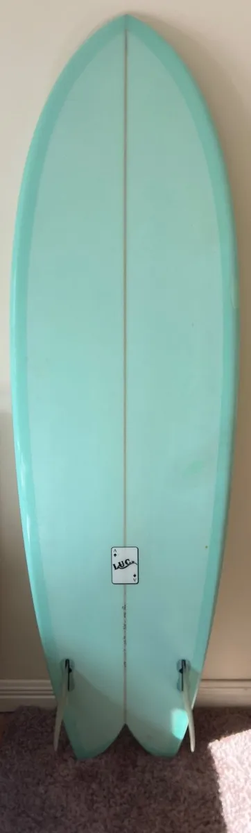 6'8" Retro Twin Fin Fish Surfboard - Image 2