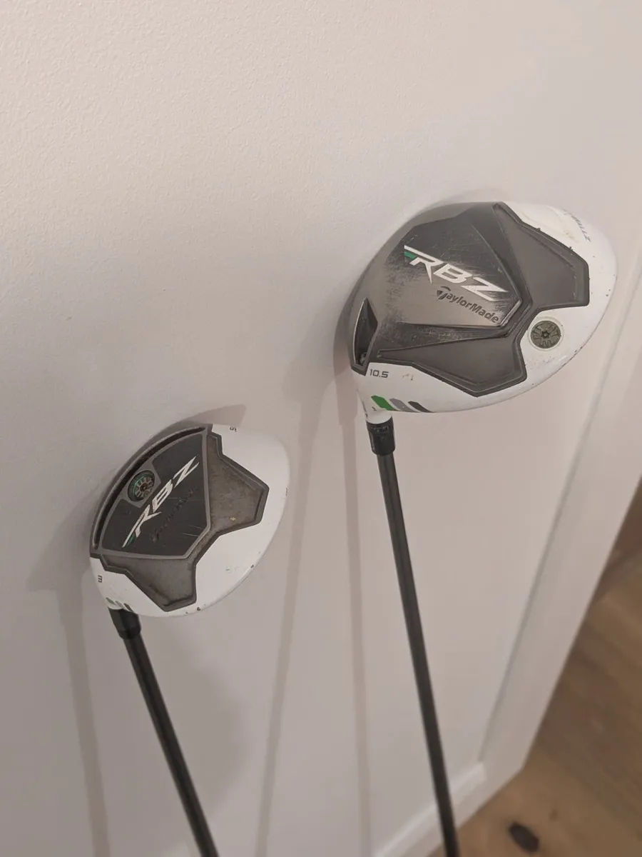 Left handed TaylorMade RBZ Driver & 3 Wood - Image 1