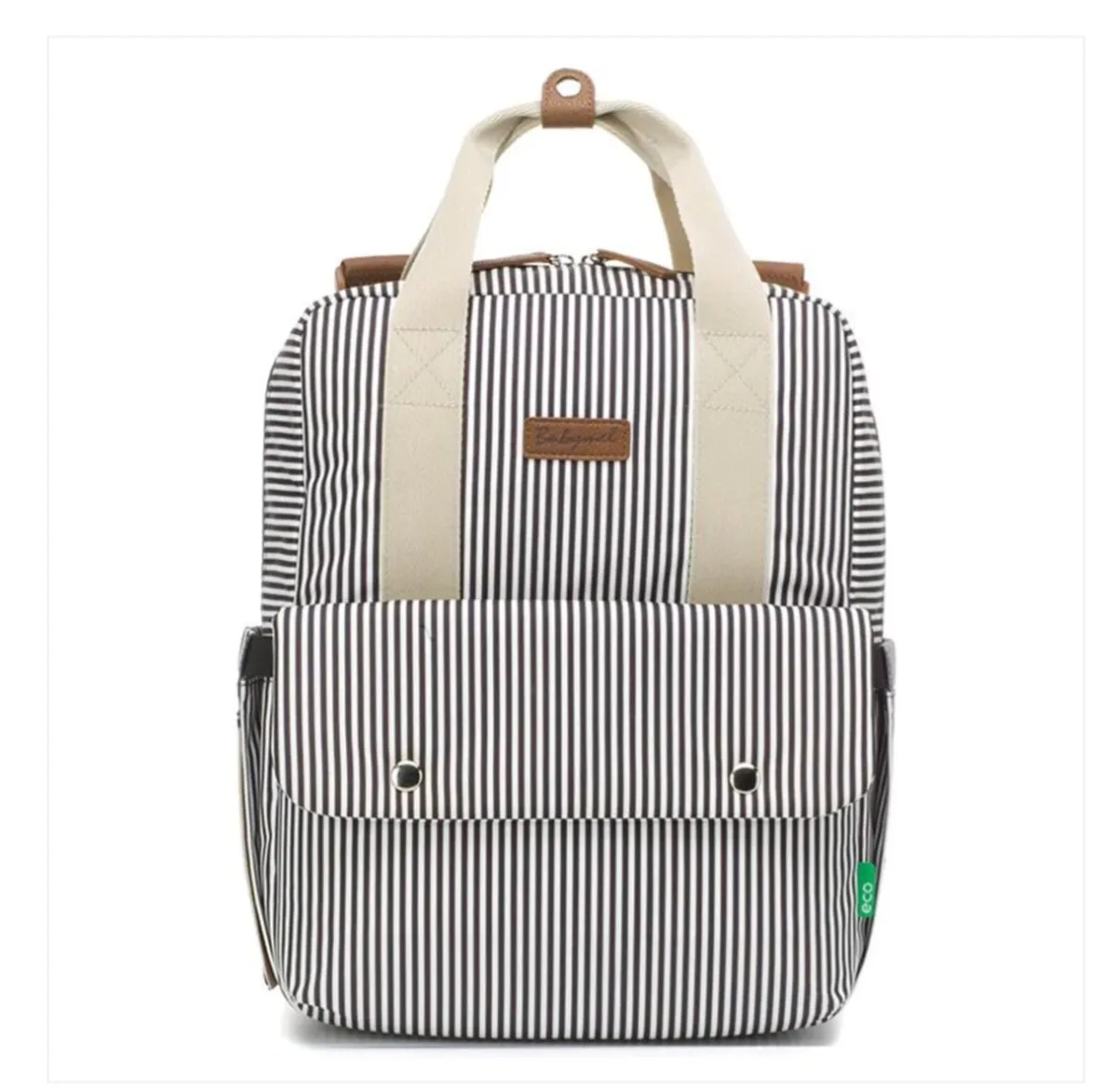 Georgi eco Convertible Backpack Navy Stripe - Image 1