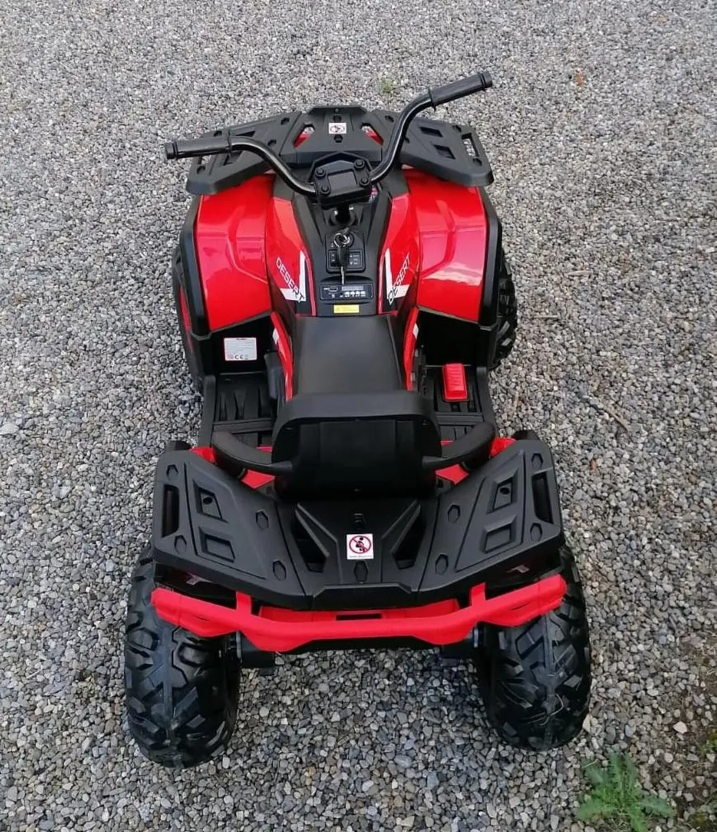 Desert Commander 24V Electric Ride On Quad Red - Image 1