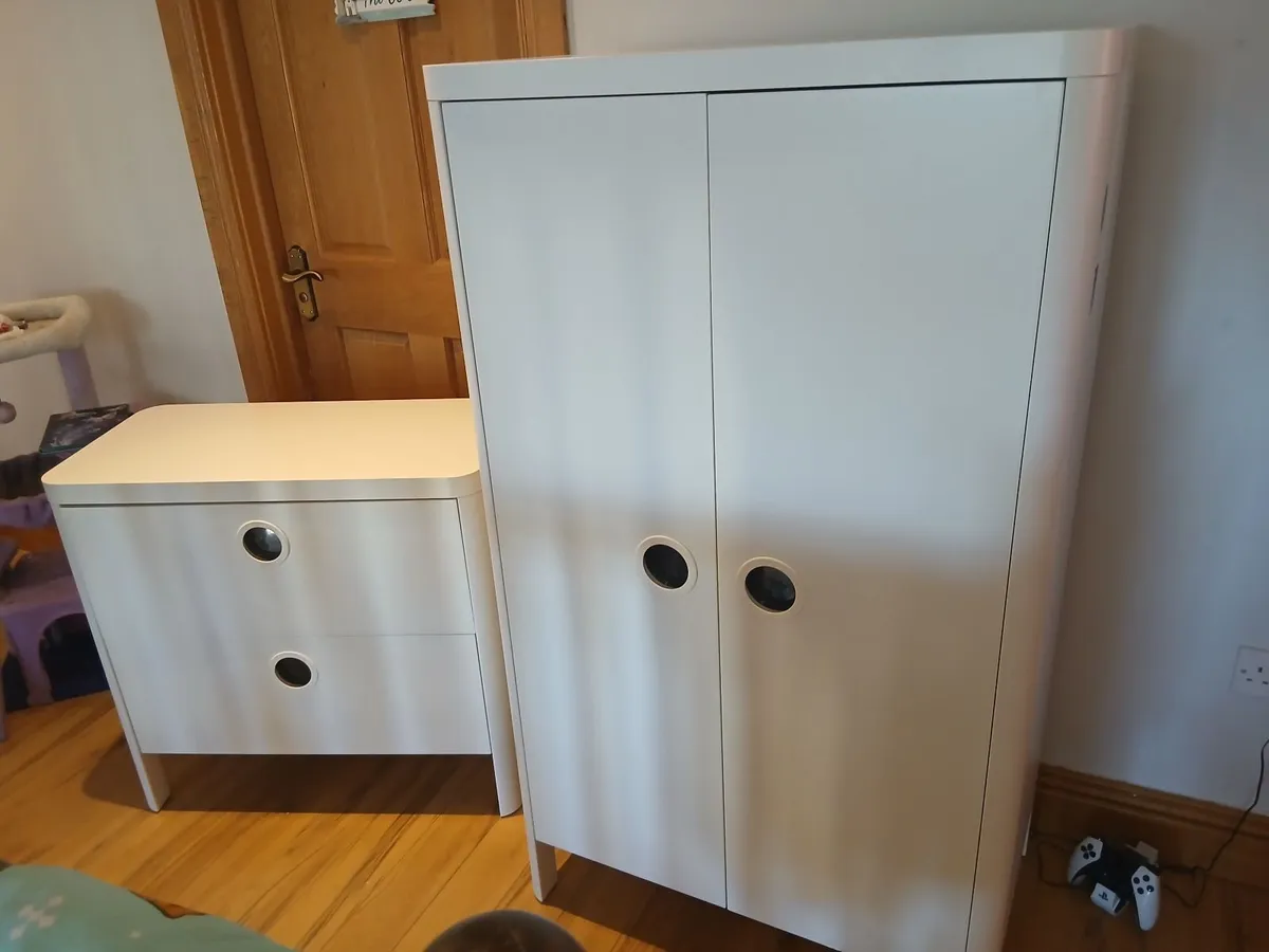 Ikea kids' wardrobe and chest of drawers - Image 1