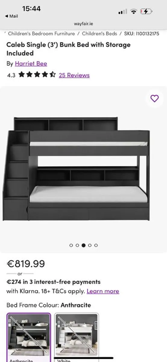 Staircase/storage Bunk bed in VGC - Image 4