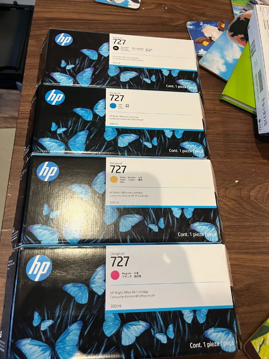 Set of Original HP 727 colour Ink Cartridges - Image 2
