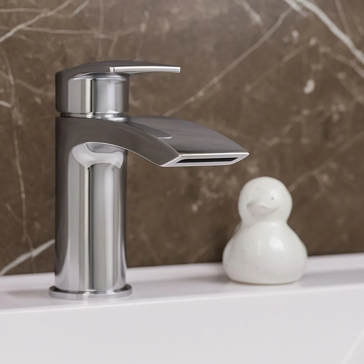 Waterfall Basin Mixer Tap | Chrome - Image 3