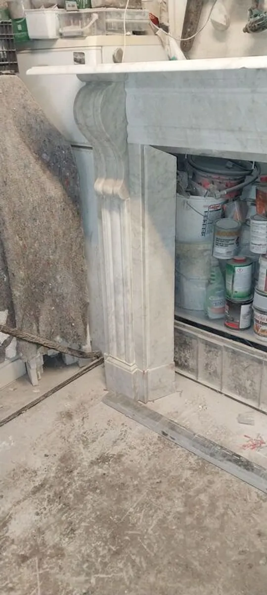 Antique Marble Fireplace - Image 2