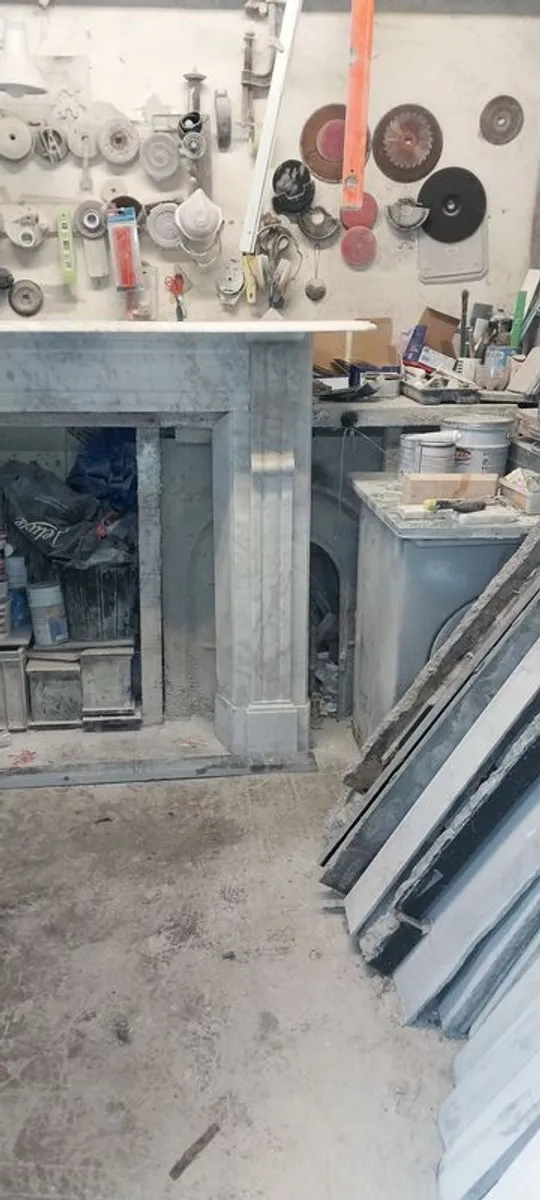 Antique Marble Fireplace - Image 3