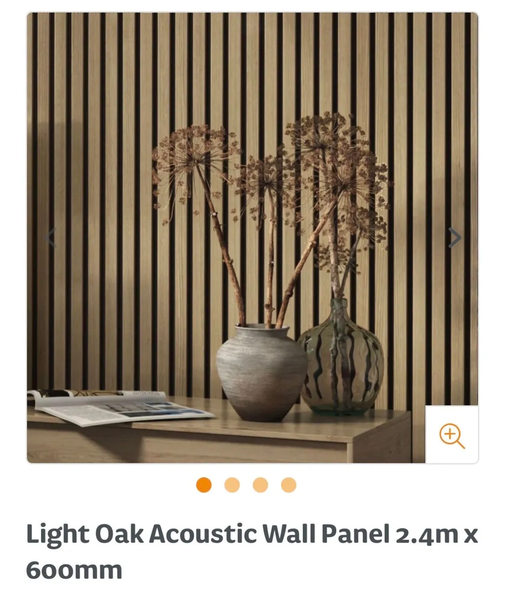 Light oak acoustic panels