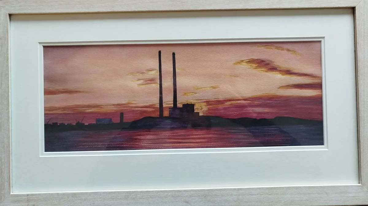 Poolbeg at sunset