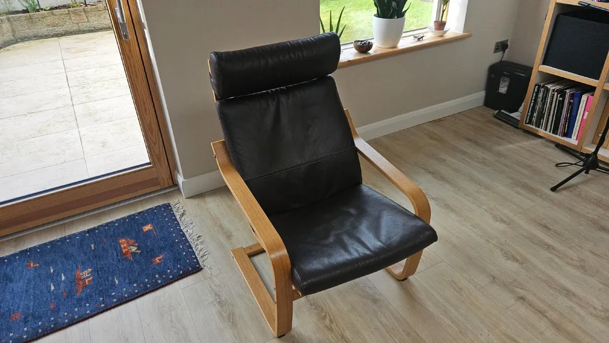 Leather Ikea Poang chair - Image 1