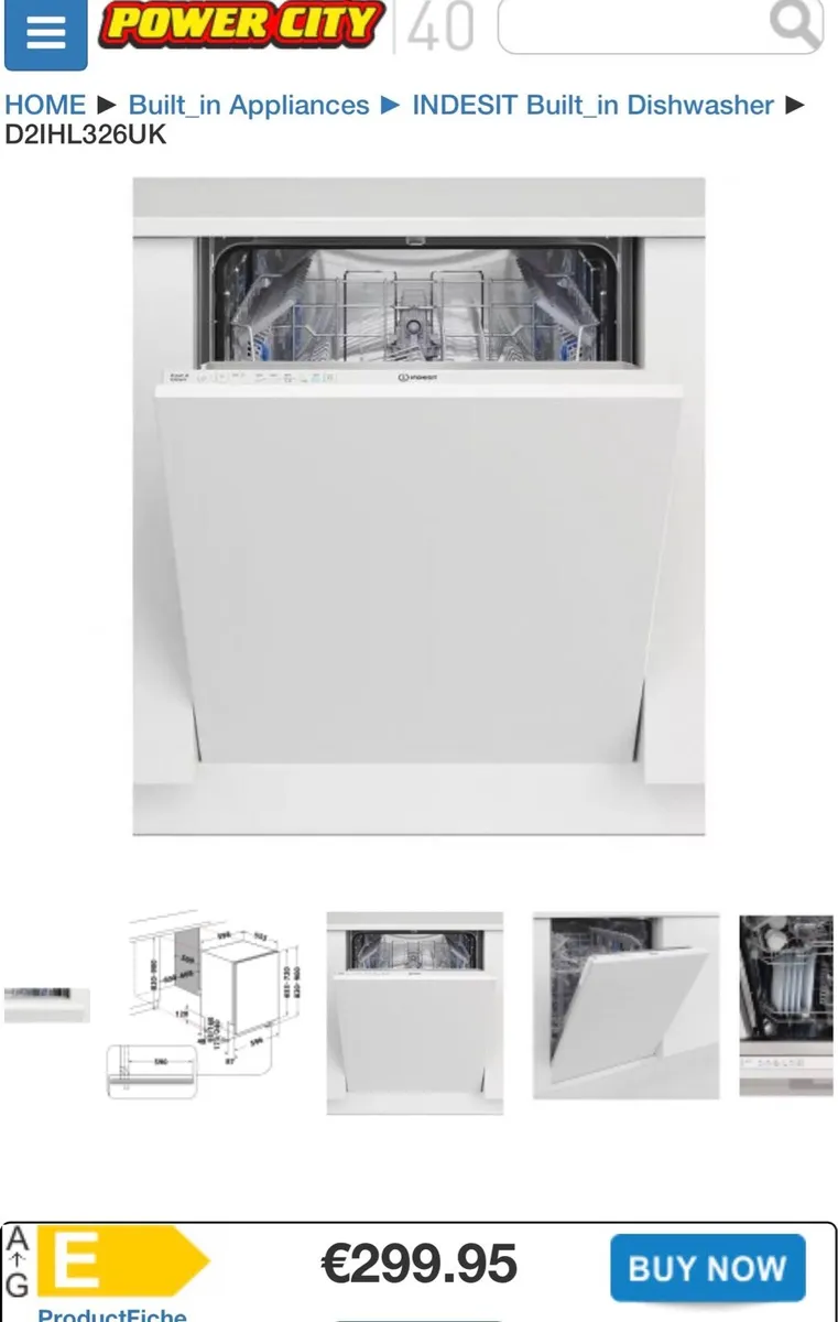 BRAND NEW INTEGRATED INDESIT DISHWASHER - Image 1