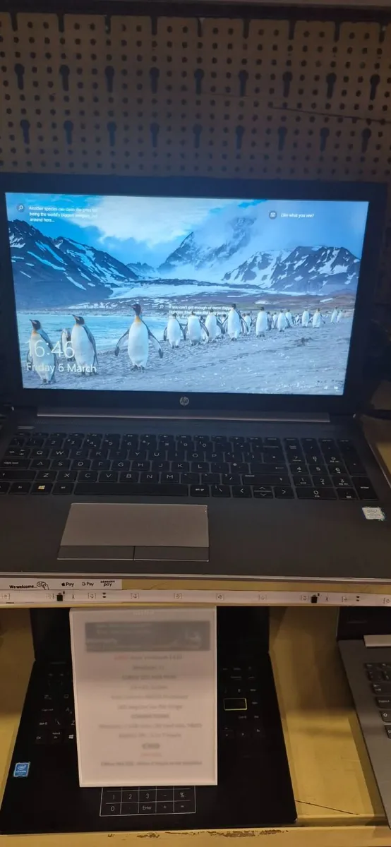 HP Laptop - Silver. Windows 10 - Image 1