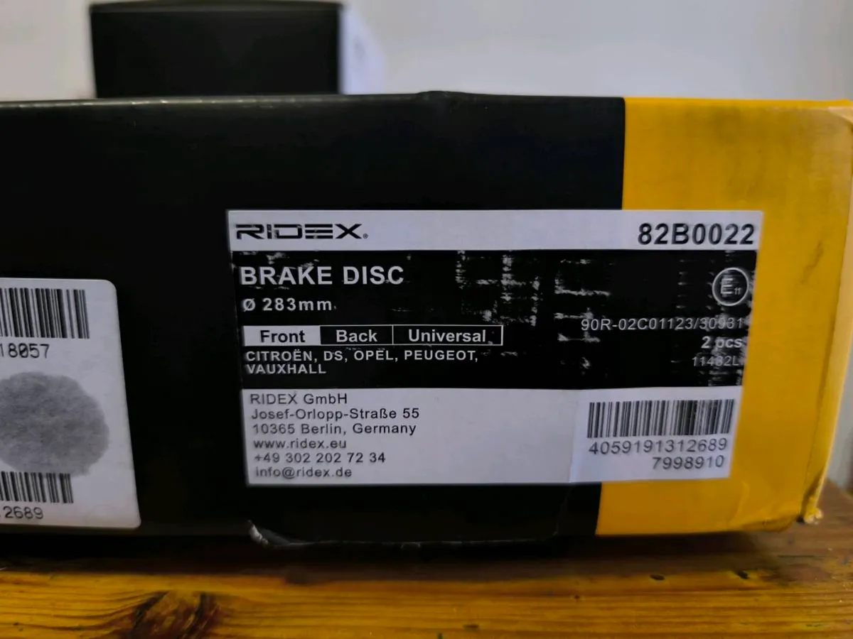 Front Brake Discs and Pads Citroen Peugeot - Image 2