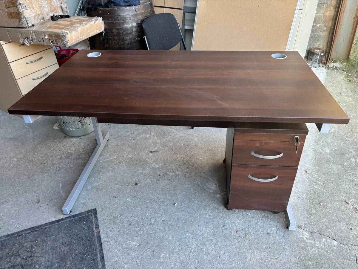 Walnut desks - Image 4