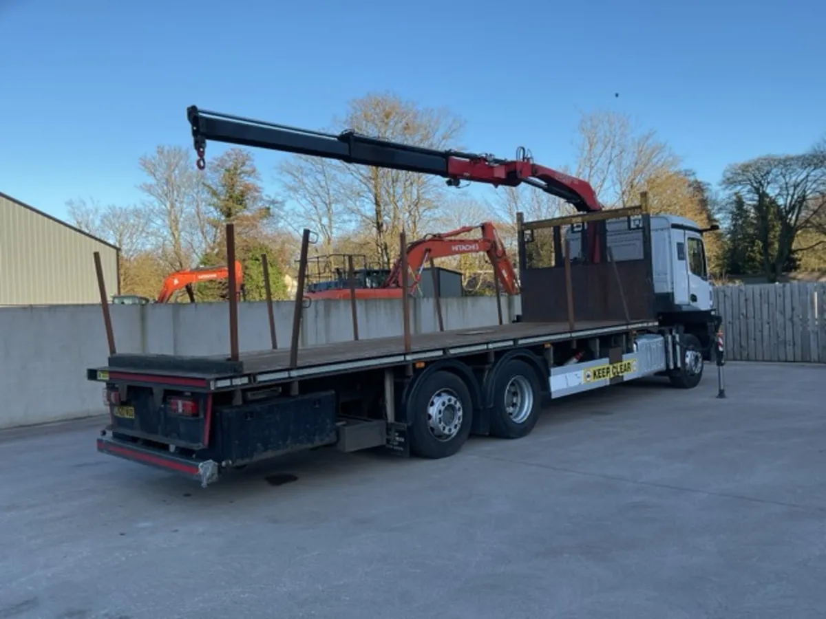 2020 Mercedes Arocs 2535 Flatbed Crane Lorry - Image 2