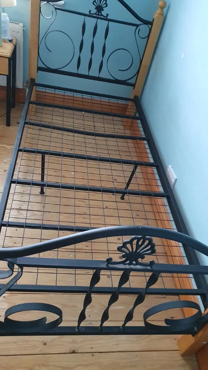 Cast iron bed frame