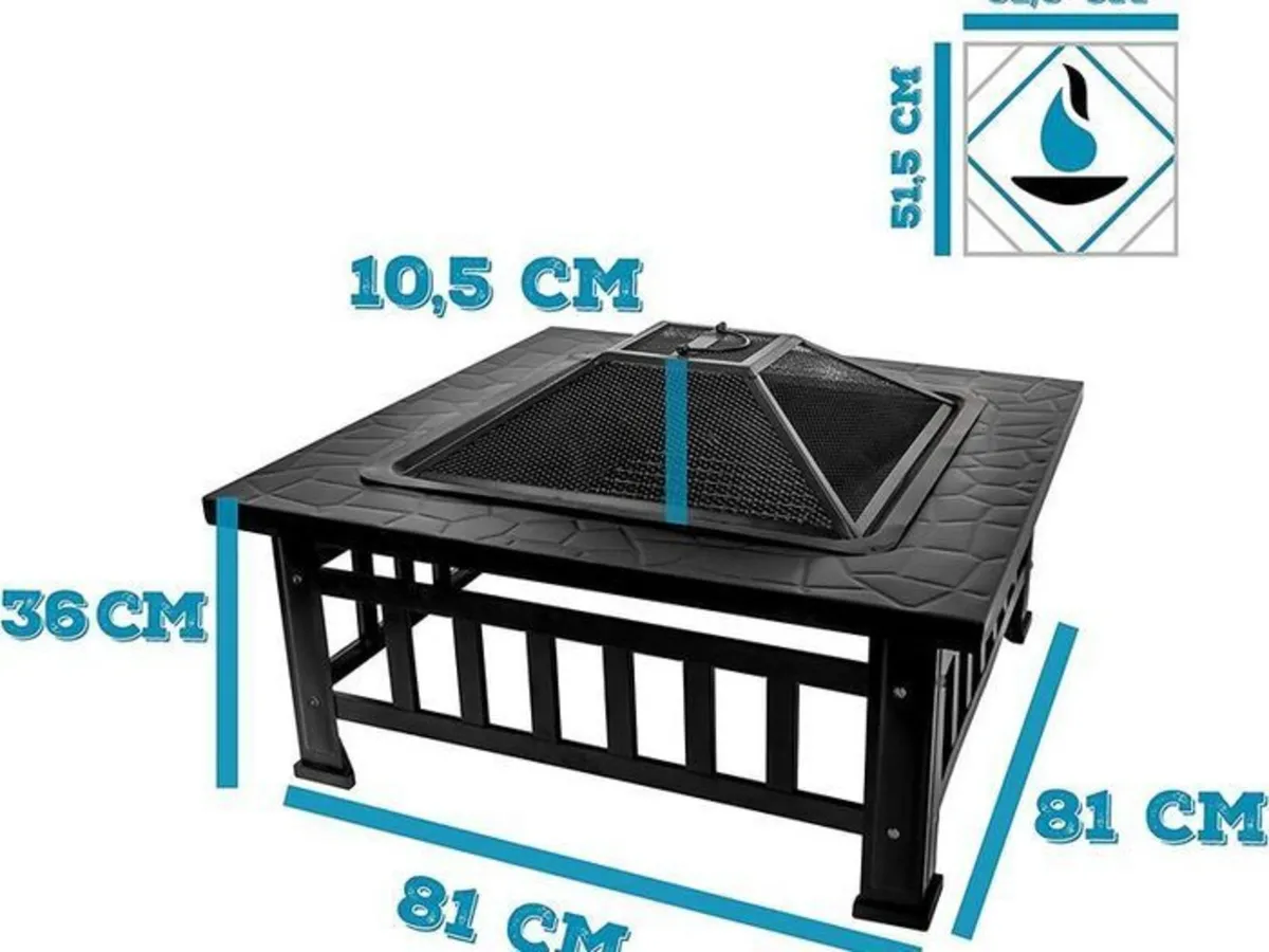 Patio Fire Pit Steel Garden Outdoor Heater - Image 1
