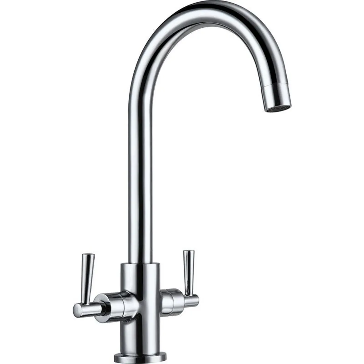 Newton Chrome Kitchen Sink Mixer Tap | Swan Neck - Image 3