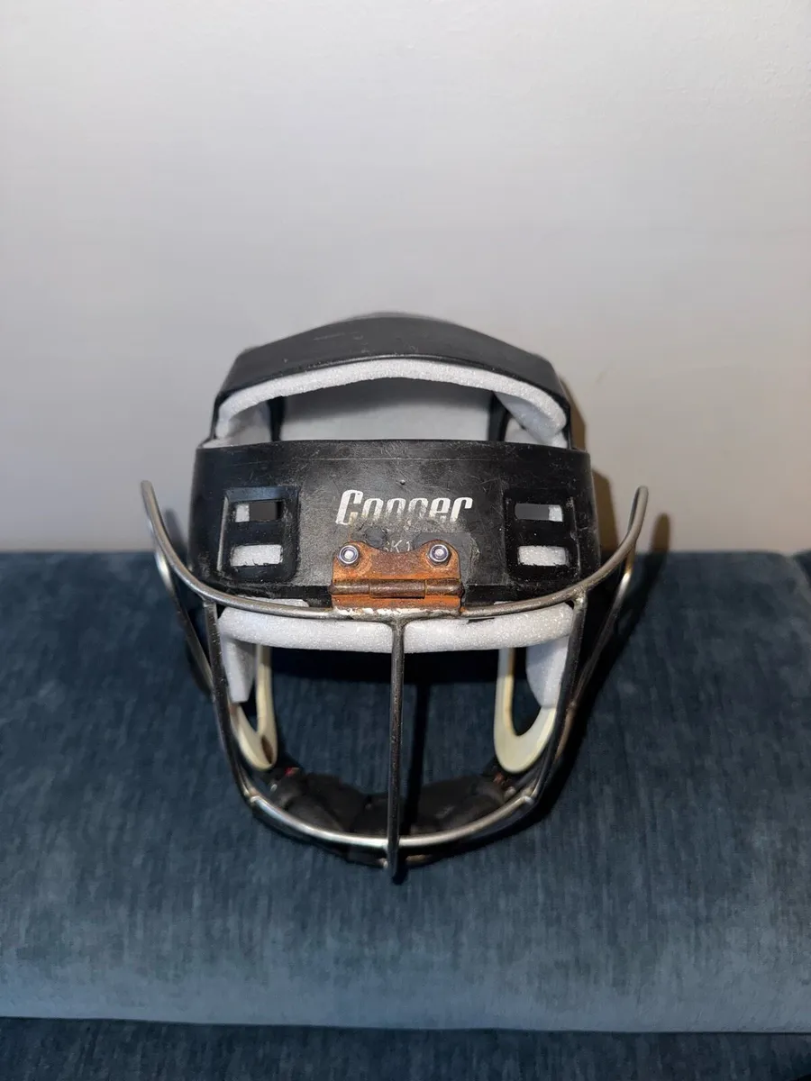 Oldstyle cooper hurling helmet with oldstyle guard - Image 1