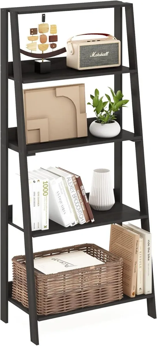 LADDER Book Shelf 5-Tier Bookshelf Display - Image 1