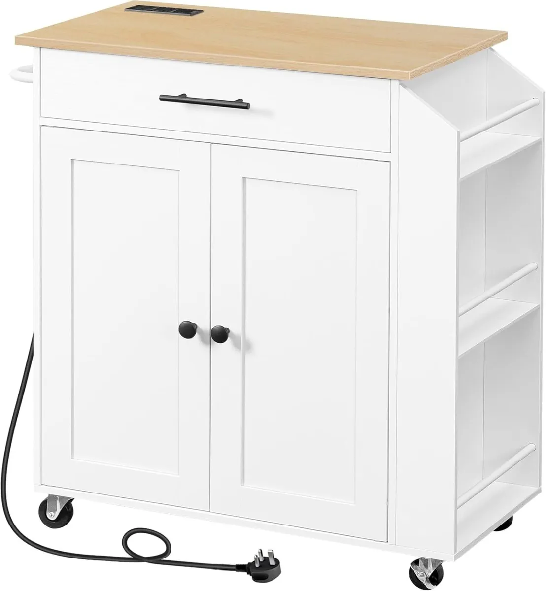 Kitchen Island on Wheels Rolling Storage Trolley - Image 1
