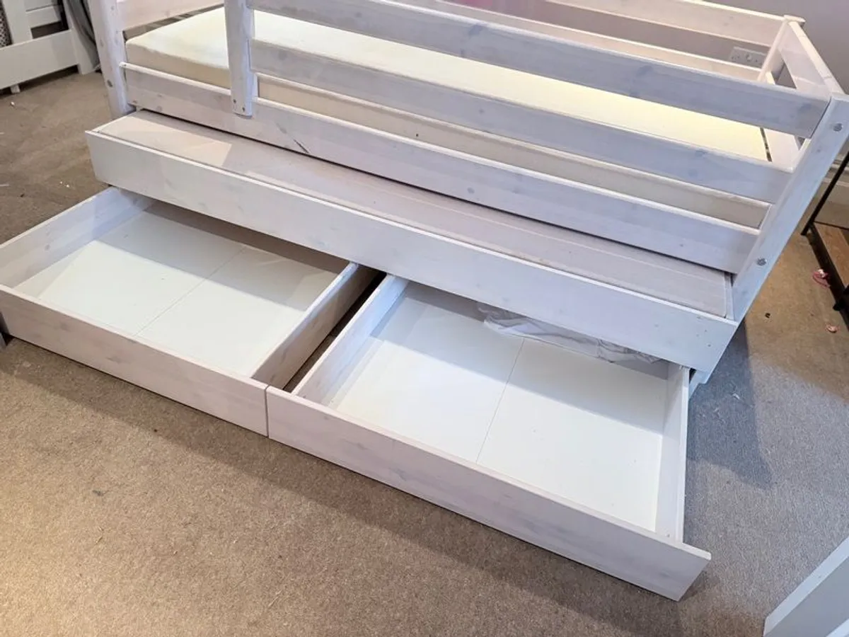 Kids Bed with Extra Bed and Drawers, Irish Made - Image 4