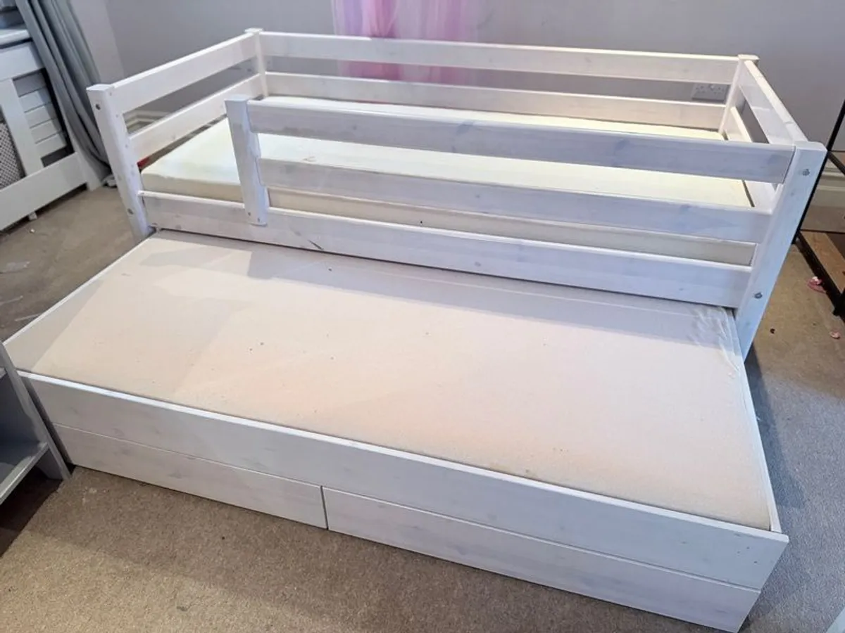 Kids Bed with Extra Bed and Drawers, Irish Made - Image 3